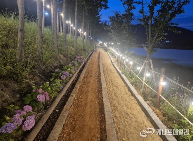 진도군, 동외호수공원 자연 치유형 산책로 조성