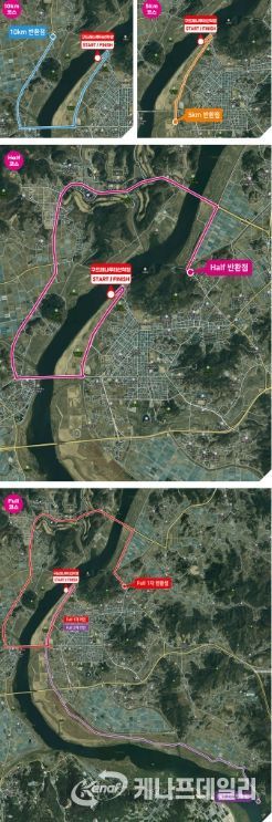 제14회 부여 굿뜨래 마라톤대회 코스