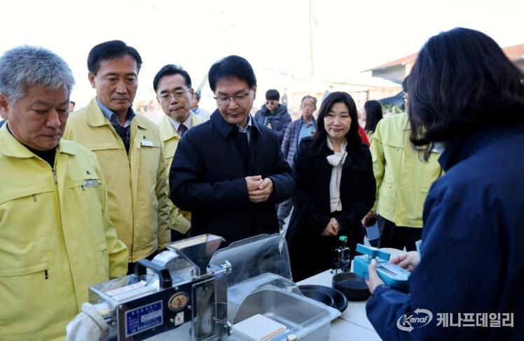 심덕섭 고창군수, 2025년산 공공비축미 수매현장 방문