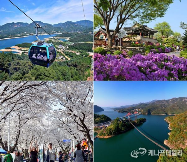 청풍호 전경 및 주요 관광지